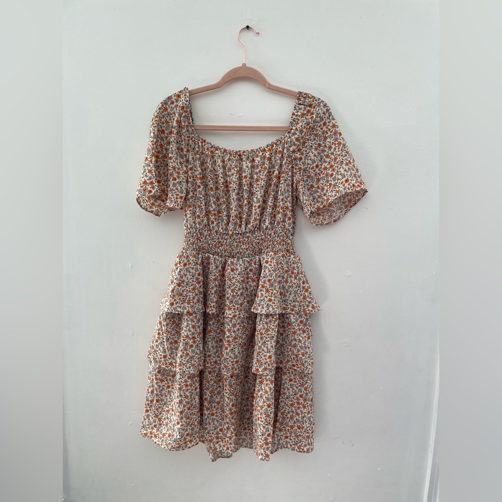 Woman’s floral dress